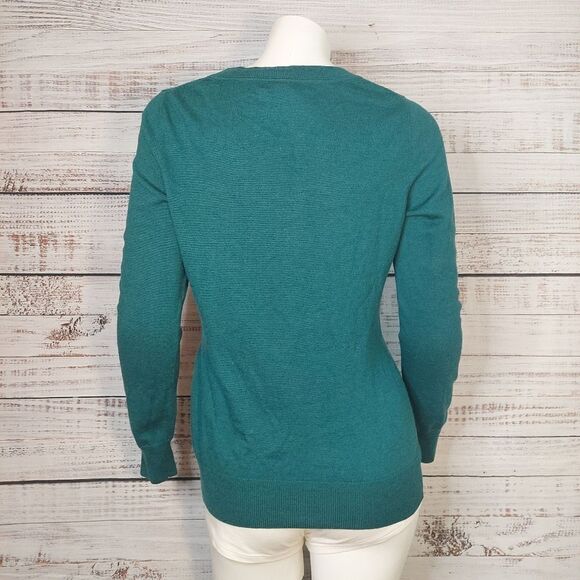 Banana Republic Extra Fine Merino Wool V-Neck Sweater Womens sz S - Picture 4 of 7